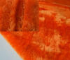 Orange Kunstpelz Kaninchen Plüsch Stretch Stoff Meterware