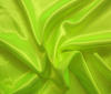 Neon-yellow~green Heavy Satin Fabric Water Resistant