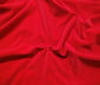 red Luxurious Cotton Velvet Fabric Golden Edge