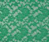Bottle Green Bi-Stretch Lace Fabric Floral Pattern