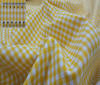 Yellow Patchwork Cotton Fabric Vichy 5mm