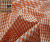 Orange Vichy Karostoff Baumwolle 5mm Stoff Meterware Stoffe
