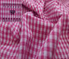 Pink Vichy Karostoff Baumwolle 5mm Stoff Meterware Stoffe