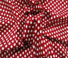 Red Patchwork Cotton Fabric Dots 9mm