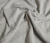 hellgraumelange Sweatshirtstoff Baumwolle Stoff Meterware Stoffe