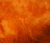 orange Teddy Long hair Fur Fabric Faux Fur