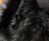 black Teddy Long hair Fur Fabric Faux Fur