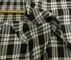 black ~ white ORIGINAL SCOTTISH TARTAN FABRIC YARD WARE