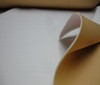 goldbeige~weiß Neopren-Imitat Stoff 3mm Stretch Doubleface