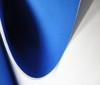 white ~ royal blue 5mm Stretch Neoprene Fabric Doubleface