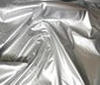 silver High Quality Patent Leather Fabric