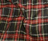 black Crashed Scottish Tartan Fabric