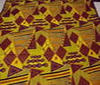 yellow ~ dark brown Patchwork Coloured Printed Cotton Fabric