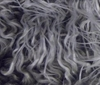 grey-white Extremely Long Shaggy Mongonlian Fur Fabric