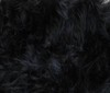 black Soft Cuddle Teddy Long Hair Fabric
