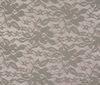 Grau Bi-Stretch Spandex Lace Fabric Flower Design Stoff Stoffe