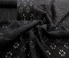 REST 2.20m black Bi-Stretchable Lace Fabric