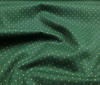 Green ~ Gold Christmas Dots Printed Cotton Fabric