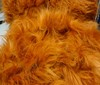 golden brown Mammoth Shaggy Fur Fabric 11cm Long Hair