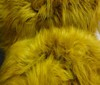 lion yellow Mammoth Shaggy Fur Fabric 11cm Long Hair