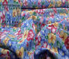 Hellblau~bunt Original Patchwork Stoff Blumen Baumwolldruck