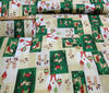 multicoloured Christmas Printed Cotton Fabric