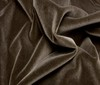 olive Soft Velvet Cotton Fabric Gold Border