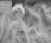 Grey ~ White Shaggy fake fur arctic wolf 7cm fabric