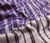 lilac ~ purple ~ white High Quality Silk Check pattern fabric