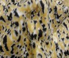 camel ~ black Cheetah Fur Fabric Short Pile Imitation