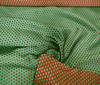Red ~ Green High Quality Silk Stars Design fabric