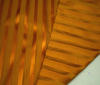 REST 1,2m  Gold ~ Orange Seide Stoff Streifen Jacquard Edel Mete