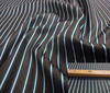 Dark Blue ~ White REST 3,2m High Quality Silk Stripes 2cm fabric
