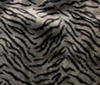 grey ~ black Zebra Cuddle Fur Fabric 12mm 800g