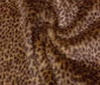 dklbraun Kurzflor Tierfell Fellstoff Stoff Leopard Meterware