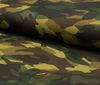 Green ~ Brown High quality cotton PU leather fabric camouflage